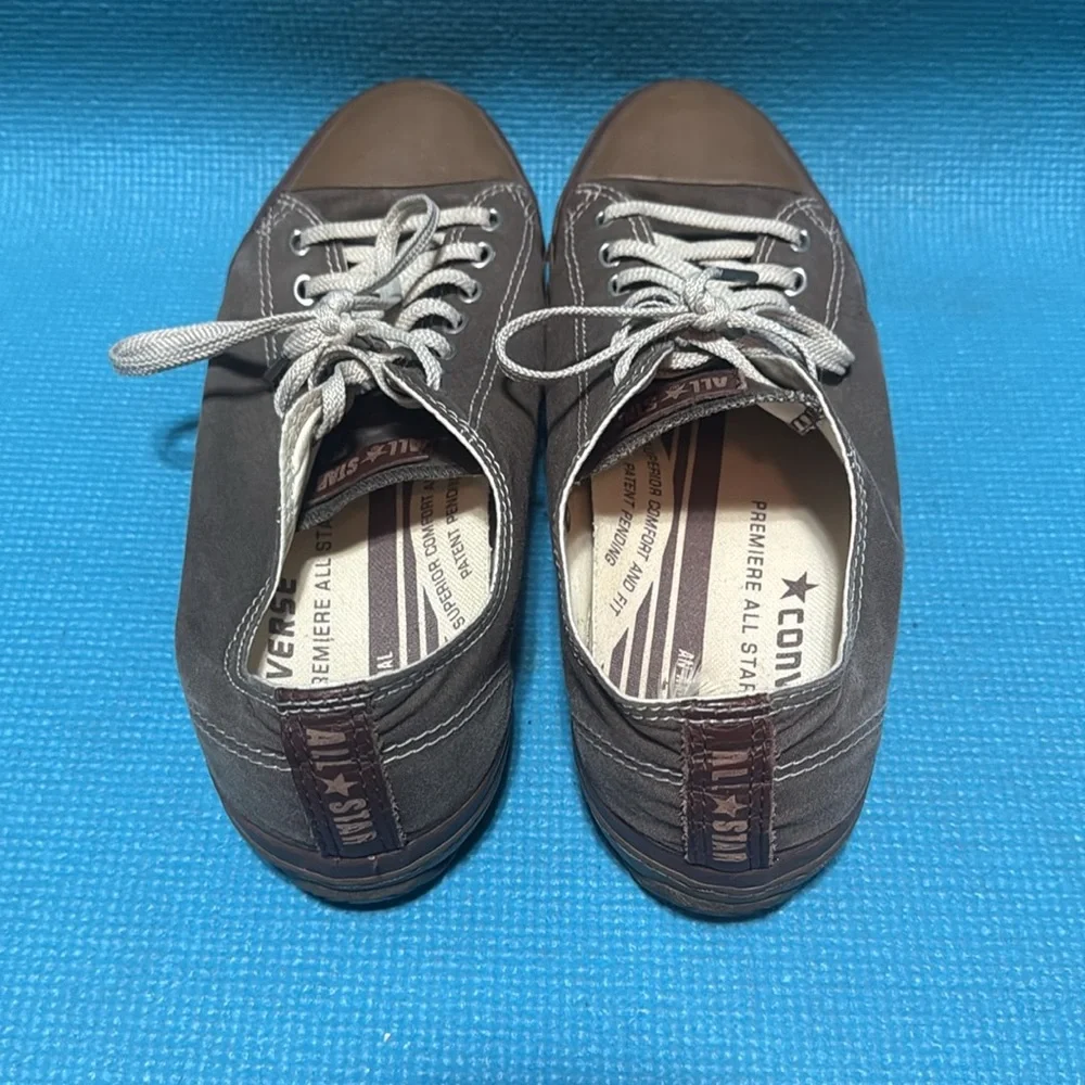 Converse Men's Charcoal and Brown Sneakers - Picture 2 of 4